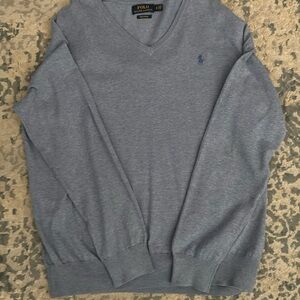 Polo v neck sweater